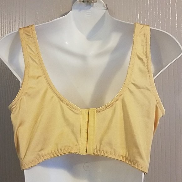 BRA - Comfy VINTAGE style bra lace trim bra size 1X - Picture 3 of 7